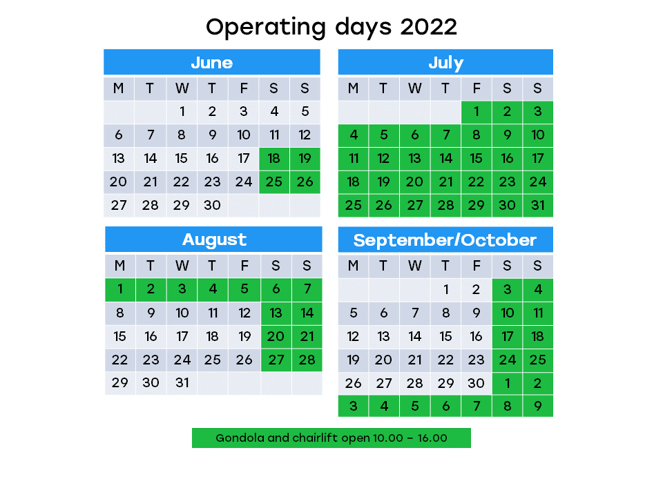 åpningstider 2022