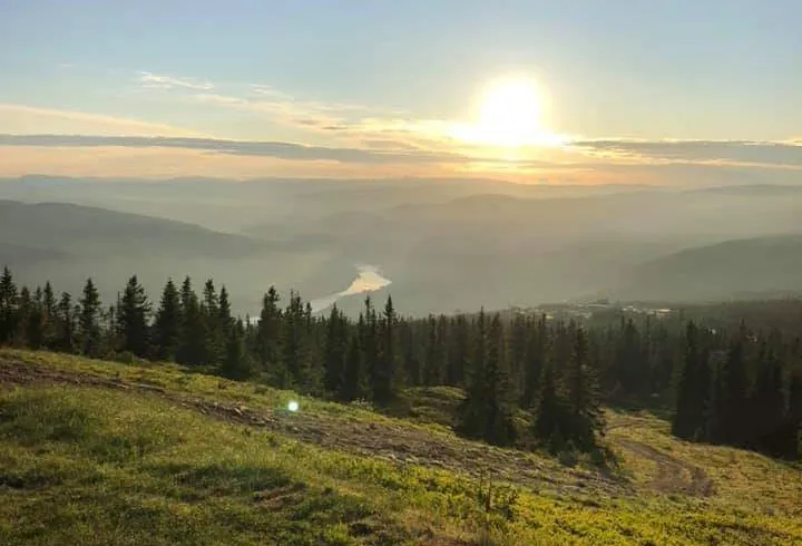 Solnedgang Øyerfjellet